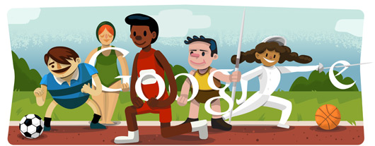 Em clima de Olimpíadas, Google lança um doodle inspirado na